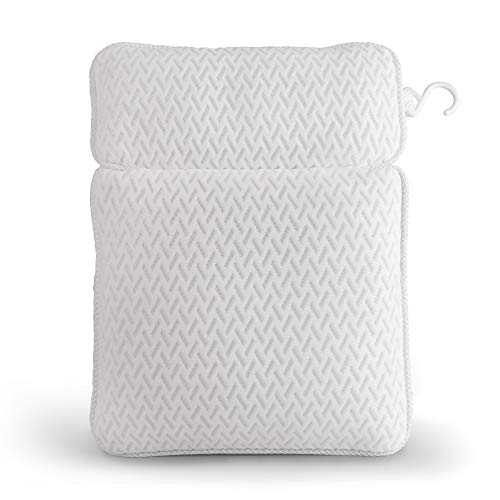 Bath Pillow Luxury 2-Panel Design Spa Bathtub Cushion Pad for Head,Neck,and Shoulder Support with 6 Non-Slip Super Strong Suction Cups - Thumbnail 3