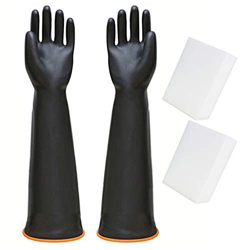 BLSMU Aquarium Gloves,Fish Tank Scrub,Fish Tank Cleaning Tools Set,Keep Hands & Arms Dry,Prevents Contamination,Allergies,Nano Sponge,Saltwater Aquarium Supplies - Thumbnail 4