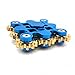 Fidget Hand Spinner Toy Stress Reducer - Finger Toy for Children and Adult (9 Gears Blue)