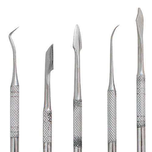 Stainless Steel Wax Carver Tools Carving Set Surgical Dental Sculpture Instrument with Case - Thumbnail 4