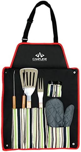 CAMPLINE BBQ Apron Type Tool Set 7P