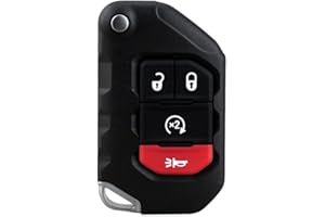 TG Auto Keyless Key Fob Remote Control Replacement for 2018 2019 2020 2021 Jeep Gladiator Wrangler OHT1130261 433.92MHz 4 But