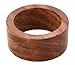 Shalinindia Handcrafted Table Dinner Decorations Wooden Napkin Rings Set of 6 for Party Decor