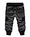 SoEnvy Men's Casual Harem Training Jogger Sport Short Baggy Pants (Large,Dark Gray)