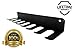 IRON AMERICAN Alpha Series Baseball/Softball Bat Rack Storage Holder for Wall Hanging Bat Hanger - Holds 7 Bats and Hangs on Fence Heavy Duty Steel Dugout Fence Display (Hardware Included)