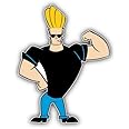 Johnny Bravo Muscle Cartoon - Sticker Graphic - Auto, Wall, Laptop, Cell, Truck Sticker for Windows, Cars, Trucks