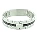 My Daily Styles Stainless Steel Black Silver-Tone Religious Cross English Prayer Mens Bracelet