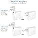 Pisen 2-in-1 USB Wall Charger - 5000mAh Portable Charger & Wall Adapter with Folding AC Plug & 2 USB Outputs & External Battery + UK/ EU Adapters For iPhone, iPad, Samsung Galaxy Bluetooth and More