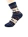 Zando Womens Super Thick Merino Ragg Wool Crew Winter Socks 5-Pack Christmas Deer Multi-colored Size 6-11