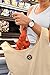 Foldable Cotton Grocery Bags, Eco Bags, Reusable Shopping Bags, 100% Biodegradable, Zero Waste Home, All-Natural Canvas Tote Bags, Large 15