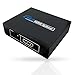 BomStar 1x2 HDMI Splitter for Full HD 1080P Support 3D Hdmi Signal Splitter Hdmi Splitter 1 in 2 out with Power Supply