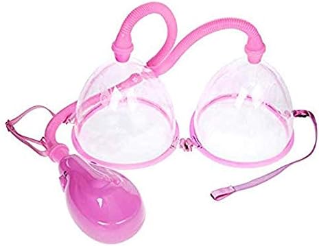 SuperFuN Female Automatic Remote Brëǎst Enlargement Beauty Pump Tools with 2 Pink Cups