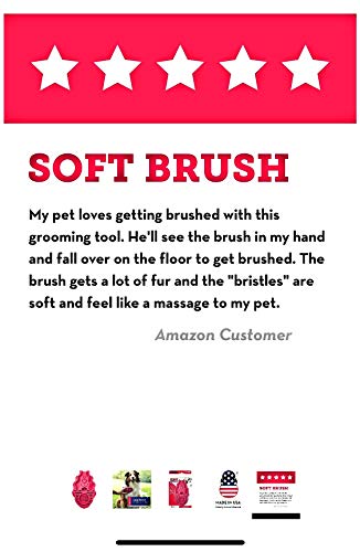 KONG Zoom Groom Multi-Use Dog Brush Pink - Image 5