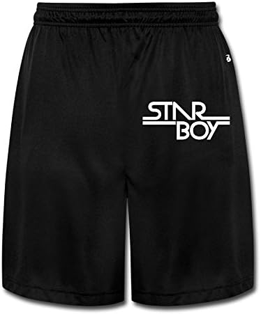 KathyB Starboy Men's Short Active Pants Black L
