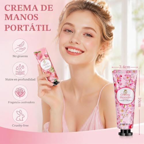 Creme para as mãos 40 unidades, creme para as mãos 10 aromas, conjunto de creme para as mãos feminina, conjunto de creme para as mãos para mulheres muito secos, ideal para companheiros, aniversários, calendários do Advento, Natal, Dia dos Namorados
