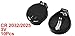 uxcell a13102800ux0447 3V / CR2025 Cell Battery Adapter Black Silver Tone (Pack of 10)
