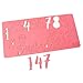Sweet Stamp by AmyCakes Plastic Stylish Numbers and Symbols for Embossing Cakes
