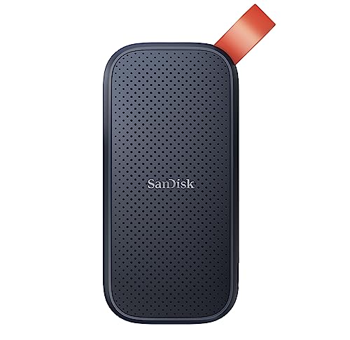 Portable SSD 1 To (Disque SSD Externe, Portable SSD, des vitesses allant jusqu'à 800 Mo/s, Disque NVMe SSD, Robust SSD, Crochet en caoutchouc robuste, Updated Firmware) Gris