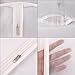 Garment Bag Clear,54 Inch Long Dress Moth Proof Garment Bags Dust Cover White Breathable Full Zipper for Dance Clothes Closet Pack of 6