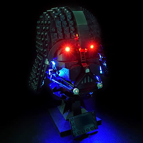 ZIQILIGHTING Light Kit for Lego Darth Vader Helmet 75304, Compatible