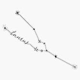 Taurus Zodiac Constellation Drawing Bumper Sticker Vinyl Decal 5 inches