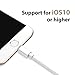 Apple iPhone 7 Audio Adapter iOS 10.3 Buddys - Lightning to 3.5mm Female Headphone Jack Adapter for iPhone 7 / iPhone 7 Plus - [2 Pack] (White) [Not compatible with iPhone X/8/8 Plus]