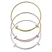 BENECREAT 15PCS/Set Adjustable Wire Blank Bracelet Expandable Bangle for DIY Jewelry Making, 2.5 Inch - Silver & Golden & Rose Gold