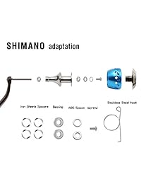 sanlike carrete de pesca perilla para Shimano B Daiwa L carrete de aluminio Potencia perilla perilla de bola carrete Baitcasting carrete de pesca de repuesto