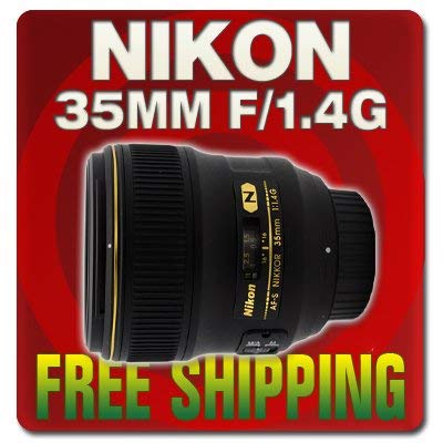Nikon AF FX NIKKOR 35mm f/1.4G Fixed Zoom Lens +Auto Focus for