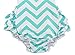 Wave Floral Ruffles Baby Girl Costumes Rompers Dress Swimsuits with Headband (0-1 Year,Green)