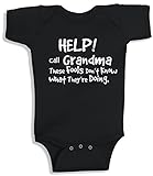 Lil Shirts Help Call Grandma Baby Bodysuit
