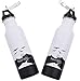 Beer Bottle Insulator Beverage Keeper - 12oz 2 pack with Opener keeps Craft Beer or Soda cold perfect for Tailgate party College student camping or the lake