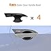 Thenice for 10th Gen Civic Carbon Fiber Grain Exterior Door Handle Bowl Cover Trims for Honda Civic 2016 2017 2018 2019 2020 2021 -No logo