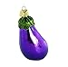 Old World Christmas Eggplant Glass Blown Ornament