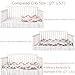 LOAOL Baby Crib Bumper Knotted Braided Plush Nursery Cradle Decor Newborn Gift Pillow Cushion Junior Bed Sleep Bumper (4 Meters, White-Gray-Rose)