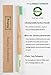 Bamboo Toothbrush-Fcysy Organic Natural Biodegradable Bamboo Charcoal Toothbrush with Soft BPA-Free Germany Imported Spiral Nylon Bristles, Unique Color Combination Travel Toothbrush Set-4 PACK
