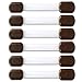 BabyKeeps Adjustable Child Safety Cabinet Locks - Latches to Baby Proof Cabinets, Drawers, Fridge, Oven, Dishwasher, Toilet Seat - No Drilling - Extra 3M Adhesive Included - 6 Pack, Brown/Clear