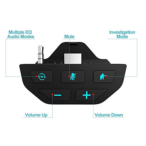 Xbox One Controller Sound Enhancer，Zamia Stereo Dongle Stereo Headset Audio Adapter for Xbox One