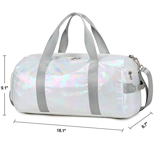 Sport Gym Duffle Travel Bag for Men Women with Shoe Compartment, Wet ...