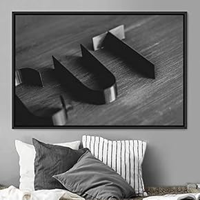 signwin Framed Canvas Wall Art Word Panels 3D...