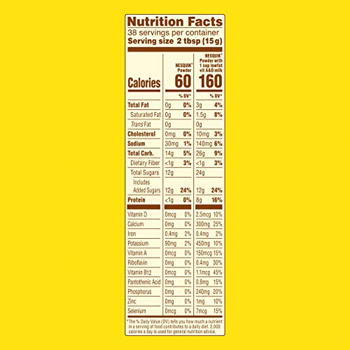 Nesquik Chocolate Flavor Powder Drink Mix Canister, 20.1 Ounce Pricepulse