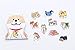 Astra Gourmet 4-Pack Super Cute Akita Dog Stickers for DIY Albums Diary Laptop Decoration Cartoon Scrapbooking Kawaii School Office Stationery Best Gift for Your Kids(120 Stickers)