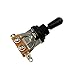 Musiclily Metric 3 Way Short Straight Guitar Toggle Switch Pickup Selector for Epiphone Les Paul Electric Guitar,Black Top with Black Tip(Pack of 2)