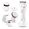 Electric Shaver for Women,6 in 1 Lady Electric Wet/Dry Shaver for Legs & Underarms, Cordless Electric Razor with 2…