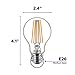 Philips LED Indoor/Outdoor A19 Clear Glass Dimmable Filament Light Bulb with Warm Glow Effect: 800-Lumen, 2700-2200 Kelvin, 8.5-Watt (60-Watt Equivalent), E26 Medium Screw Base, Soft White, 6-Pack