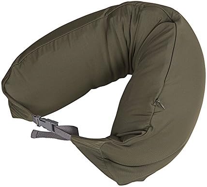 LBMUJI 【Counter Genuine】 MUJINeck Pillow Neck Pillow for Airplane Travel Neck Pillow for car Sofa Pillow U-Pillow (Specifications 16x67cm, Lycra Army Green)