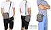 Zicac Men's Small Vintage Multipurpose Canvas Shoulder Bag Messenger Bag Purse (Gray)