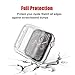 SIRUIBO Compatible with Apple Watch Series 4 Screen Protector 40mm, Soft Slim Full-Around Protective iWatch 4 Case Cover for Apple Watch Series 4, Clear