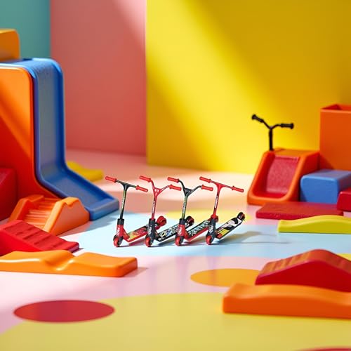 Red Random Finger Scooter Mini Two Wheel Scooter Children's Finger Training Toys Mini Finger Skateboards Finger Boards and Finger Bikes