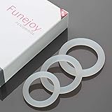 Silicone Penis Ring,Premium 3 Cock Rings for Men Longer Harder Stronger Erection Testicle Rings Erection Enhancing and Orgasm Sex Toys for Male Couple to Increase Potency